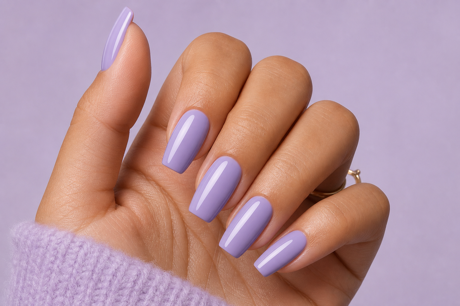 Lavender nails